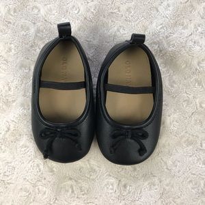 3/$12 Old Navy Ballet Flats Size 6-12 Months Black Bow